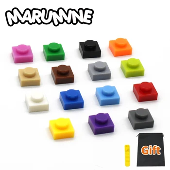 MARUMINE 200PCS 1x1 Sten Base Plade 3024 3D byggesten Pixels Maleri Classic MOC Mursten Dele Børn Pædagogisk Legetøj