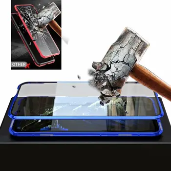 Capa fundas Aluminium Kofanger foran bageste Glas Cover Luksus Telefonen Tilfældet For Huawei Honor 20 Kofanger beskyttende telefonen sag