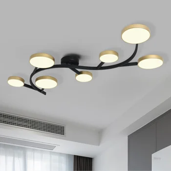 Nordisk LED loft lampe kreative personlighed smedejern stue spisestue lampe hjem enkle og moderne soveværelse lampe