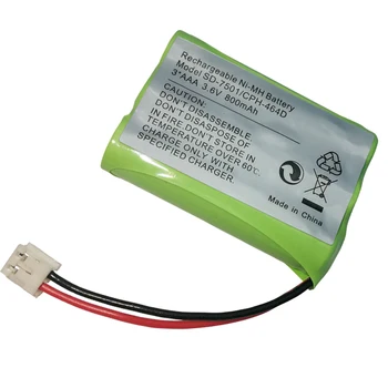 Ni-MH-Batteri 3,6 V 800mAh til SD-7501 V-Tech 89-1323-00-00 AT & T Lucent 27910 CPH-464D 3*AAA-BATTERI 3,6 V