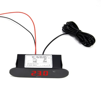 -50~120℃ Digital Temperatur Termometer Måler Gauge Indikator PT-11 med Sensor 77UD