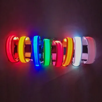 LED Lysende Lysende hundehalsbånd Genopladelige LED Opladning Rør Blottere Nat Hund Kraver Sikkerhed Kæledyr Hund Krave