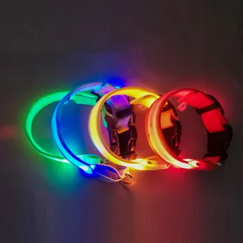 LED Lysende Lysende hundehalsbånd Genopladelige LED Opladning Rør Blottere Nat Hund Kraver Sikkerhed Kæledyr Hund Krave