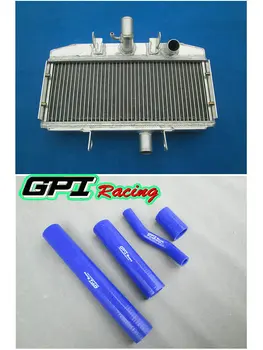 40mm aluminium radiator &slange til Suzuki GT750 GT 750 72-77 73 74 75 76 1976 1975 SORT SLANGE