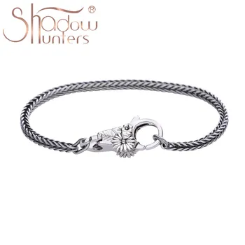 SHADOWHUNTERS Ægte 925 Sterling Sølv, Mini Daisy Slange Armbånd Elskere Armbånd Gotiske Mode Smykker, Vintage Lang Kæde