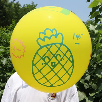 Dejlig frugt ballon Tegnefilm balloner Børns fødselsdag Dekoration legetøj Store runde bold 20/50/100 pc ' er