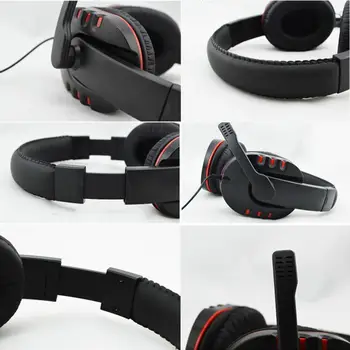 Kabelforbundne Hovedtelefoner 3,5 mm Gaming Headset Hovedtelefon Øretelefon Musik Mikrofon Til PS4 Play Station 4 Spil PC Chat