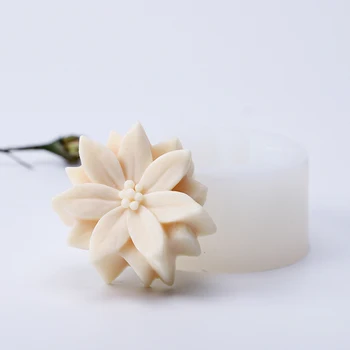 Lotus Blomst Silikone Sæbe Skimmel Mini Flower Aroma Gips Gips Mould DIY-Lys Harpiks Håndværk Værktøjer, Håndlavet Sæbe Forme