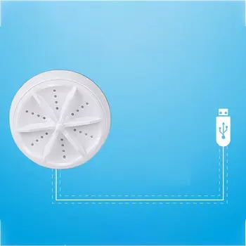 Folde Vaskemaskine Ultralyd Turbo Mini Vaskemaskine Mini Sokker Og Trusser Rengøring Artefakt