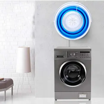 Folde Vaskemaskine Ultralyd Turbo Mini Vaskemaskine Mini Sokker Og Trusser Rengøring Artefakt