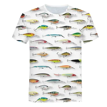 Børn fisk 3 u-t-shirt drenge piger sjove gedde udskrive digitale tees børn hip hop t-shirts baby fisk funny harajuku t-shirt