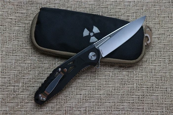 JK3214GB G10 flip folde kniv kugleleje D2 blade G10 håndtere udendørs camping multi-purpose jagt EDC værktøj