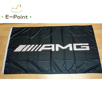 Flag AMG Black 2*3 ft (60*90cm) 3 ft*5ft (90*150 cm) Størrelse Julepynt til Hjem Flag Banner Gaver