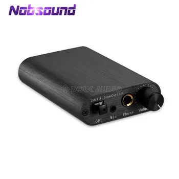Nobsound Mini-HiFi Sound Card DAC TDA1387 8X USB-Audio Dekodning Hovedtelefon Forstærker DTS/AC3 Coaxial Optical Digital Output
