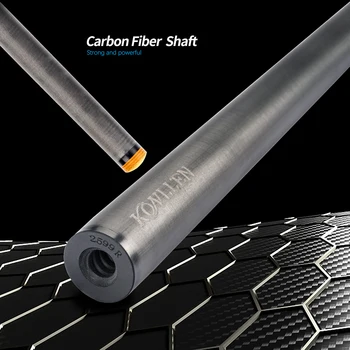 KONLLEN Kulstof Energi Full Carbon Fiber Pool Cue Aksel 12,5 mm Stick 3/8*8 Pin Titanium Legering Fælles Koskind Grip Teknologi Cue