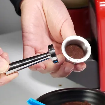 Nespresso Solidt Rustfrit Stål Fladskærms Forgyldt Base Og Manipulere For Espresso DIY-Manual Coffee Bean Mill Tryk på kaffekværn 1PC