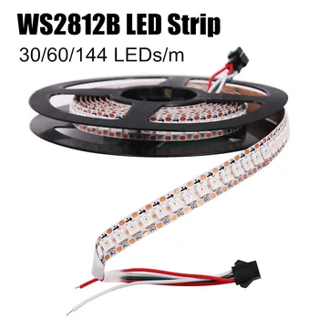 WS2812B LED Strip RGB 5050 LED Strip 1m/3m/5m 30/60/144 pixels/lysdioder/m Smart led pixel strip,WS2812 IC;WS2812B,IP30 IP65 dc 5 v