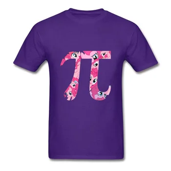 Matematik Pi My Little Pony Rainbow Twilight Kreative T-Shirt Interessant Tegneserie Design Unge Tee-Shirt I Bomuld Pink Sød Grafik