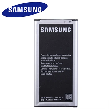 Original Batteri Til Samsung Galaxy S5 EB-BG900BBC NFC EB-BG900BBE s5 G900S G900F G9008V 9006v 9008W 9006W 2800mah Batteria