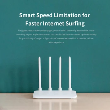 Original Xiaomi Mi WIFI Router 4C 64 RAM 300Mbps 2,4 G 802.11 b/g/n 4 Antenner Band Wireless Routere WiFi Repeater APP Control