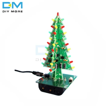 Juletræer LED DIY Kit Professional Rød Grøn Flash LED Kredsløb Diy Elektroniske PCB Board