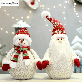 Søde Dukke Jul Dekoration Snefnug Serie Santa Claus Shopping Mall Scene, Dekoration Glædelig Jul Julepynt