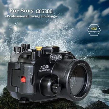 For Sony A6300 A6400 Kamera Boliger Vandtæt IPX 8 Dykning Dybde 40m Fotografiske Frit under vandet Beskyttende Udstyr