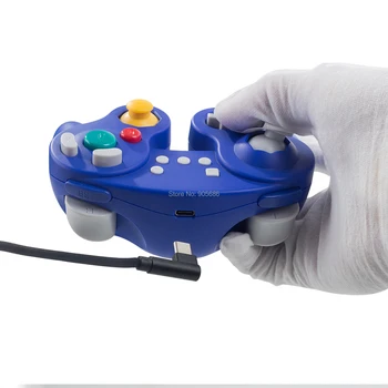 EXLENE Trådløse Bluetooth-Gamecube-Controller til Nintendo Skifte, Genopladelige, Motion controls/Rumble/Turbo