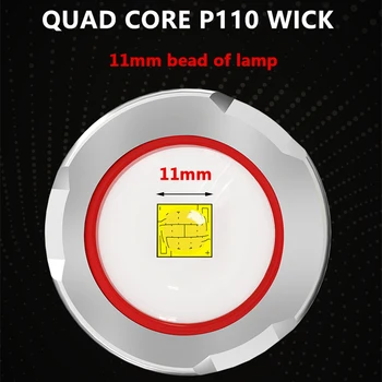 10-core XHP110.2 De Mest Lysstærke Led Lommelygte Power Bank Funktion Fakkel Usb-Genopladelige 18650 26650 Batteri Zoom Lanterne