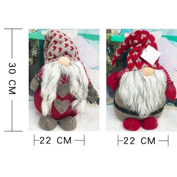 Ansigtsløse Santa Bløde Dukker Jul Dekoration Gnome Tomte Toy Gave til Børn, Fødselsdag, nytår Jul Fest Pynt Indretning
