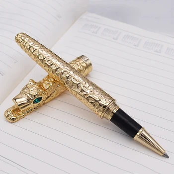 Nye Jinhao Cheetah Fuld Gyldne Metal Rollerball Pen Luksuriøse og Udsøgte Avanceret Skrive-Gave Pen for Business Graduate Kontor