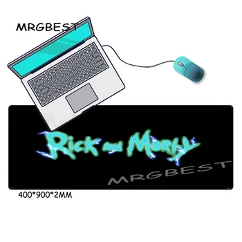 MRG Rick Animationsfilm Logo Cool Stort Gaming musemåtte Lockedge Måtte til CSGO værdiboks til Bærbar Computer, Tastatur Puder Bruser Måtter XXL