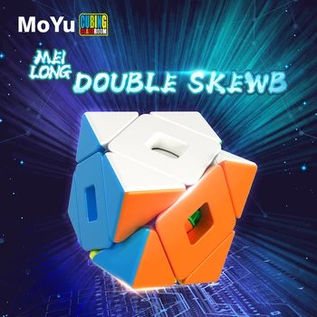 Nyeste MoYu meilong dobbelt skewcubo 3x3 magic cube puslespil Twsit professionelle hastighed cubuo magico pædagogisk legetøj til studerende