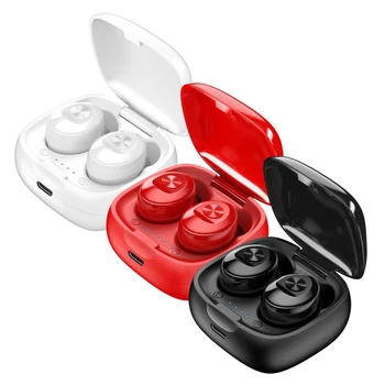 Bærbare Bluetooth-5.0 Trådløse Hovedtelefon Stereo In-ear Sport Earbuds XG-12 IPX5 Vandtæt Mini Headset Med Opladning Sagen