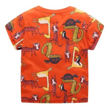 Hoppe meter Børn T-shirts Med Raketter Alle Print Sommer Drenge t-Shirts Toppe Kids Tøj Bomuld Baby T-shirts til Drenge