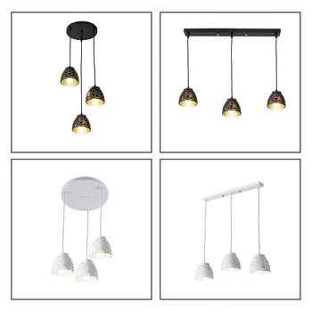 Nordisk Strygejern Led Vedhæng Lys Vintage black Moderne LED Hængende pendel-Lampe til stuen Restaurant Hjem Loft Indretning Luminair