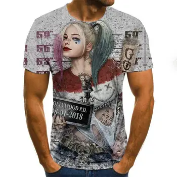 2020 Herre rædsel, T-shirts Mode Nye Sommer Mænds kortærmet T-shirt Afslappet 3D Zombie Print Rock Tshirt Til Mand Fuld Trykt