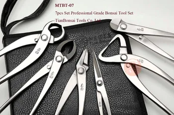 Professionel Kvalitet 7 STK Bonsai-værktøjs sæt (kit) MTBT-07 Fra TianBonsai