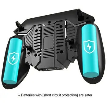 AK77 PUBG Controller Hjælper Mobiltelefon Radiator Seks Fingre Kobling Spil-Knappen for Fysisk Kompression Hurtig Skydning Håndtag