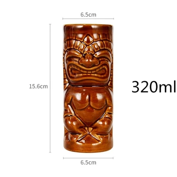 320ml Maori Totem Hjem Dekoration Tiki Krus Keramisk Kop Varm Salg af Øl Kop Kaffe Krus Tiki Cup Keramiske Håndværk