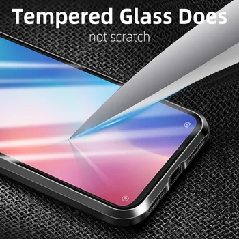 Magnetic Double Side Glass Case For Oneplus Nord Cases For Oneplus 7 Pro One Plus 7t Pro Magnet Adsorption Metal Cover Coque