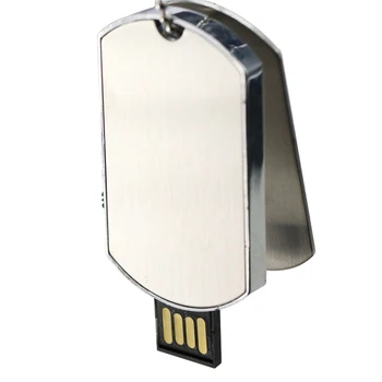 Halskæde Militære Tag Form USB-Flash-Drev Stick Memory Stick Disk Pen Drive 4GB 8GB 16GB 32GB Sjove U Disk Flash Mand Gave