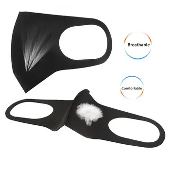 30/ 10stk Nano Polyurethan Sort Maske støvmaske Aktiveret Carbon Vindtæt Støvtæt Antibakteriel Maske Unisex