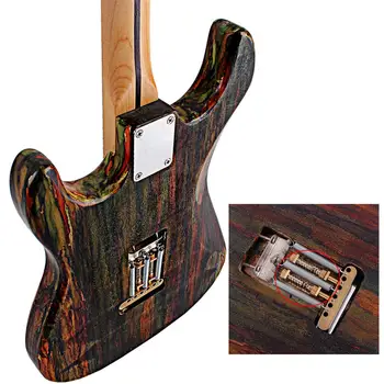 Top sælger Elektrisk Guitar Tremolo Bridge System Stabil Dobbelt Messing Stang Enhed for Stratocaster Strat ST