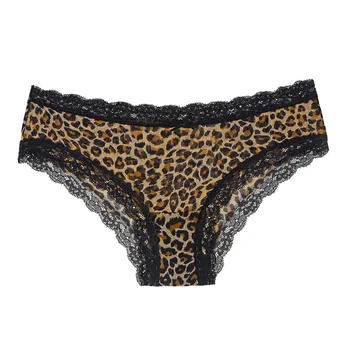 TERMEZY Kvinder Sexy Leopard Lace Lingeri Fristelsen Lav talje Trusser Sømløs og Åndbar Kvindelige Undertøj G-Streng Intimates