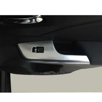 For Honda CRV CR-V 2012 2013 2016 Bil ABS Chrome Dør Vindue Glas Panel, Armlæn Lift-Kontakten Knappen Beskær Ramme 4stk