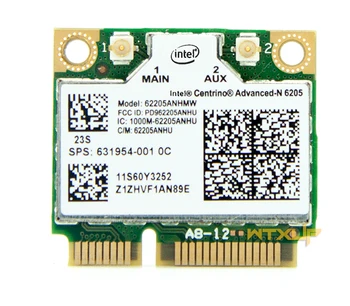 300Mbps Wireless Wifi Mini-PCI-E-Kort til Centrino Advanced-N 6205 62205HMW for ThinkPad X220 X220I T420 T520 W520 L420 60Y3253