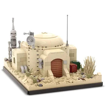 695pcs Space Serien Wars Luke ' s hjem på Tatooine MOC byggesten Arkitektur Mursten Model DIY Legetøj, som Børn Gaver