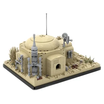 695pcs Space Serien Wars Luke ' s hjem på Tatooine MOC byggesten Arkitektur Mursten Model DIY Legetøj, som Børn Gaver