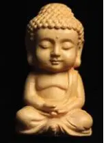 Mini buksbom udskæring Buddha Vedhæng statue ornament Buddhistiske munk om 40mm Maitreya Shakya Muni håndværk figur figur indretning